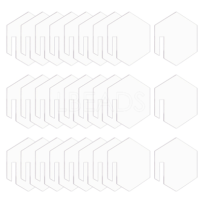 60Pcs Mirror Acrylic Wine Glass Charms AJEW-FG0003-02B-1