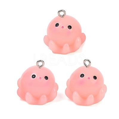 Marine Series Opaque  Resin Pendants RESI-XCP0002-42B-1