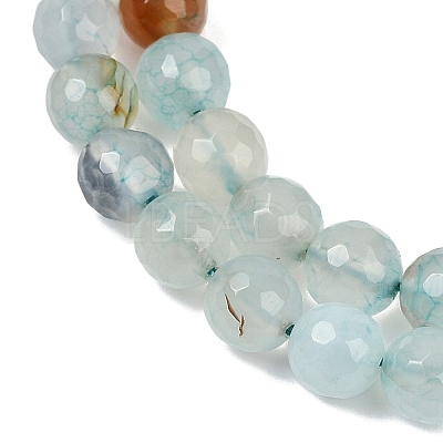 Natural Agate(Dyed & Heated) Beads Strands G-G079-A08-03-1