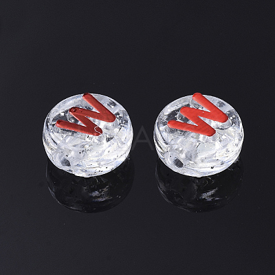Plating Transparent Acrylic Beads X-MACR-T032-03D-1