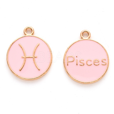 Alloy Enamel Pendants ENAM-S124-01A-09H-1