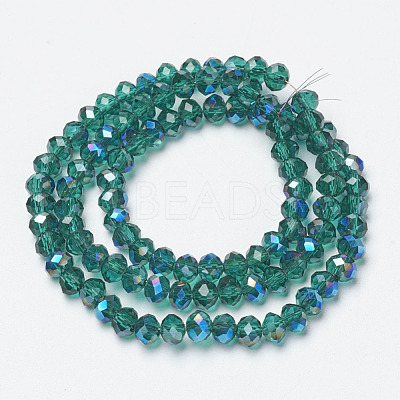 Electroplate Glass Beads Strands EGLA-A034-T4mm-I15-1
