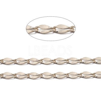 Brass Dapped Curb Chains CHC-R126-03G-1