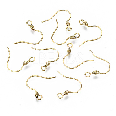304 Stainless Steel Earring Hooks STAS-S111-011G-NR-1