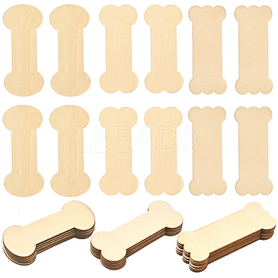 60Pcs 3 Styles Wood Thread Winding Boards DIY-SC0031-10A-1