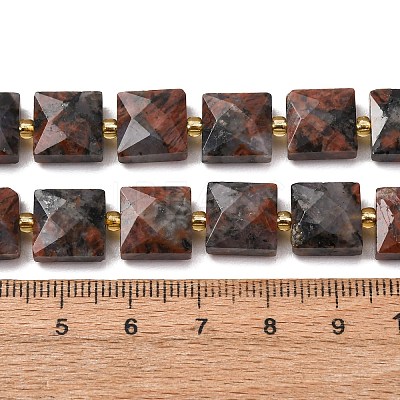 Natural Red Labradorite Beads Strands G-F839-A04-01-1