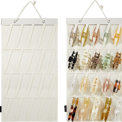 Wall-mounted Non-woven Fabric Claw Hair Clips Storage Bag PW-WG68544-03-1