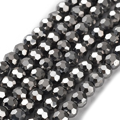 Electroplate Glass Bead Strands LS-EGLA-R042-6mm-06-1