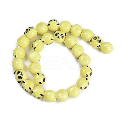 Handmade Porcelain Beads Strands PORC-P029-02E-1