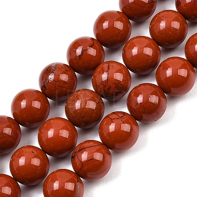 Natural Red Jasper Beads Strands G-L648-A06-16mm-1