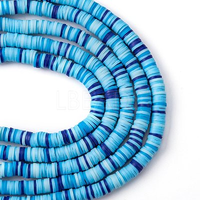 Handmade Polymer Clay Beads Strands CLAY-R089-6mm-T02B-31-1