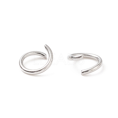 Tarnish Resistant 304 Stainless Steel Open Jump Rings X-STAS-R049-6x0.8mm-1