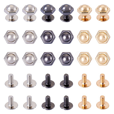 18 Sets 3 Colors Iron Screws FIND-TA0006-28B-1