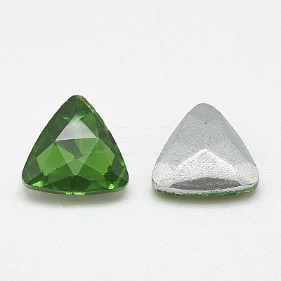 Pointed Back Glass Rhinestone Cabochons RGLA-T087-10mm-20-1