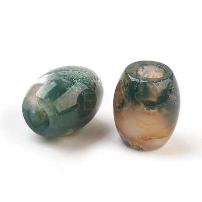 Natural Indian Agate European Beads X-G-F580-A02-1