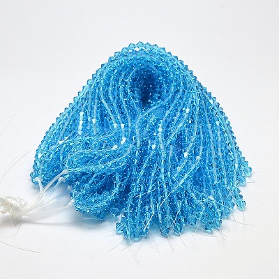 Imitate Austrian Crystal Bicone Glass Beads Strands LS-GLAA-F029-4x4mm-19-1