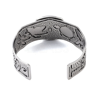 Constellation Alloy Open Cuff Bangles for Women Men BJEW-C064-01AS-05-1