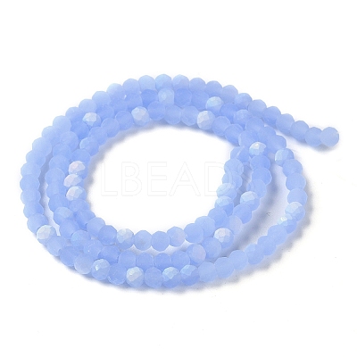 Imitation Jade Glass Beads Strands EGLA-A034-J3mm-MB03-1