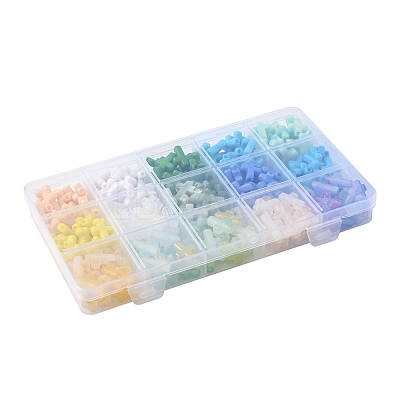 270Pcs 18 Styles Opaque Acrylic Beads SACR-FS0001-41A-1