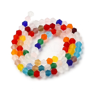 Imitate Austrian Crystal Frosted Glass Beads Strands EGLA-A039-T3mm-MD29-1