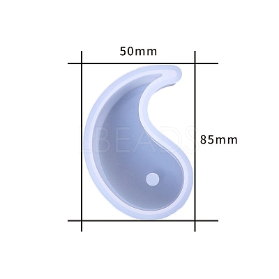 Taichi Yin-yang Scented Candle Food Grade Silicone Molds PW-WG43645-01-1