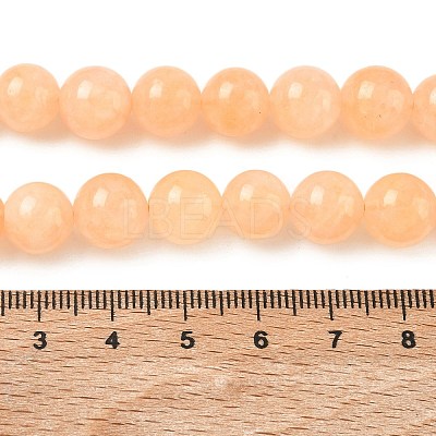 Dyed Natural Malaysia Jade Beads Strands G-G021-02C-23-1