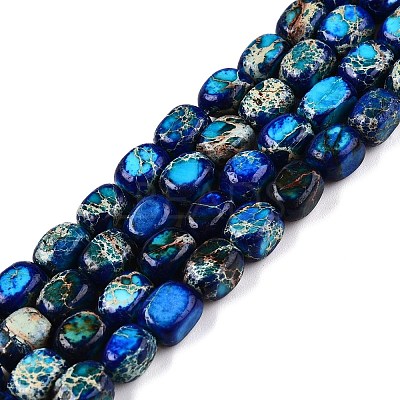Natural Imperial Jasper Beads Strands G-N342-62B-1