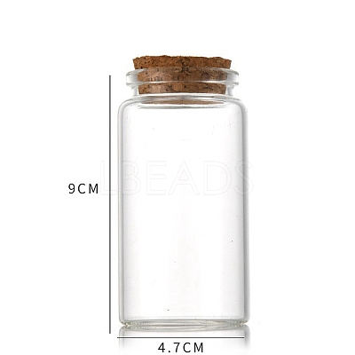 Glass Bottle CON-WH0085-73E-1