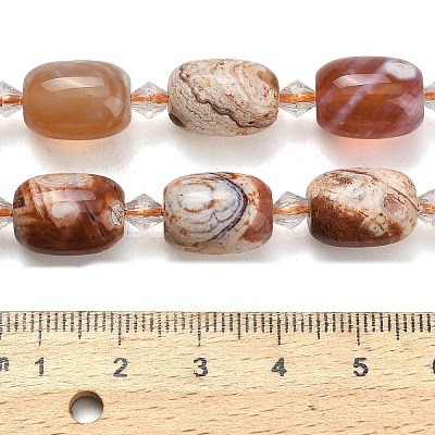 Natural Agate Beads Strands G-F811-B02-02A-1