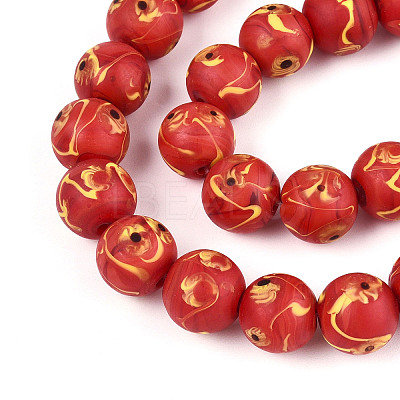 Handmade Lampwork Beads Strands LAMP-N028-05D-1