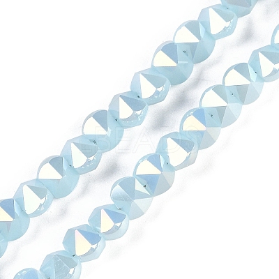 Electroplate Glass Beads Strands EGLA-B009-05A-10-1