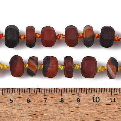 Natural Banded Agate Beads Strands GG-T001-06-1
