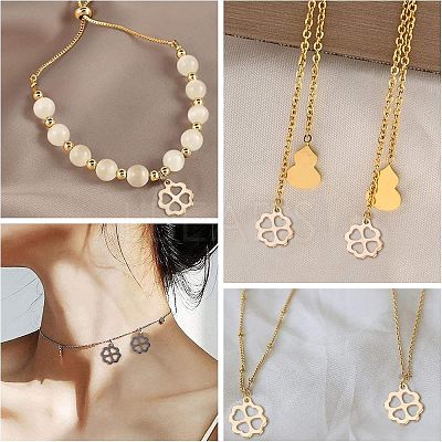 40Pcs 4 Colors 304 Stainless Steel Charms STAS-UN0030-85-1