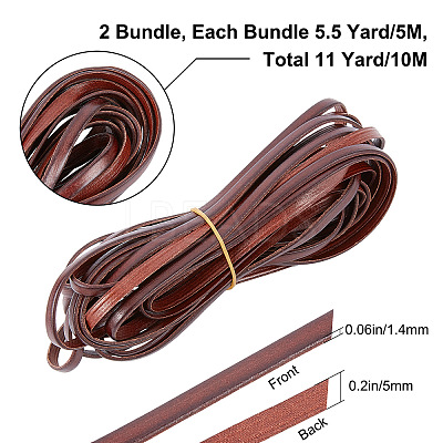 Flat Leather Jewelry Cord WL-GF0001-06C-02-1
