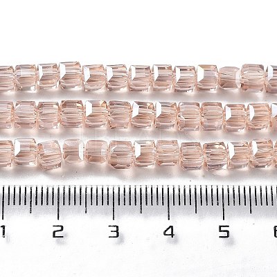 Electroplate Glass Beads Strands EGLA-R030-4x4mm-28-1