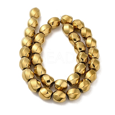 Electroplated Non-Magnetic Synthetic Hematite Beads Strands G-P518-05B-1