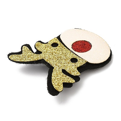 Christmas Theme PU Leather Brooch LS-JEWB-C004-01H-1