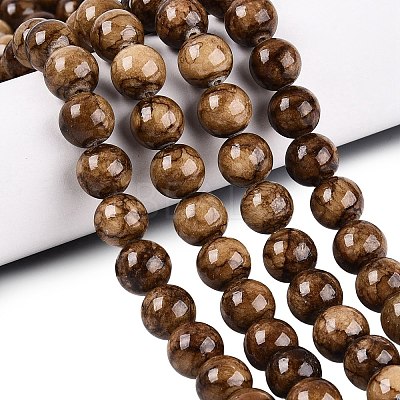 Natural Persian Jade Beads Strands G-A255-A02-05A-1