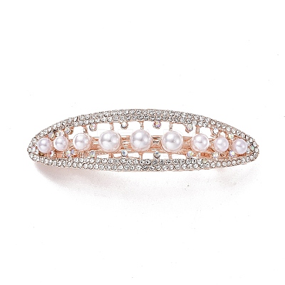 Alloy Crystal Rhinestone Hair Barrettes LS-PHAR-D012-02LG-1