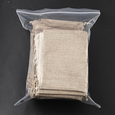 30Pcs 15 Styles Christmas Printed Jute Cloth Storage Pouches ABAG-YW0001-10-1