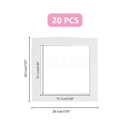 Square Paper Picture Frame FIND-WH0139-300-1