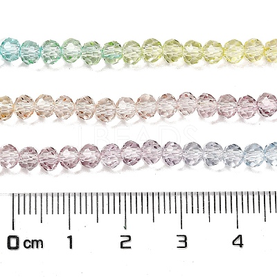 Transparent Painted Glass Beads Strands DGLA-A034-T4mm-A15-1