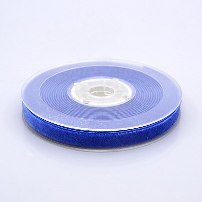 Polyester Velvet Ribbon for Gift Packing and Festival Decoration SRIB-M001-10mm-352-1