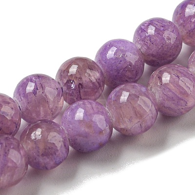Dyed Natural White Jade Beads Strands G-F764-01B-1