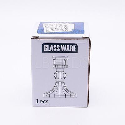 Transparent Glass Candle Holders DJEW-WH0011-01-1