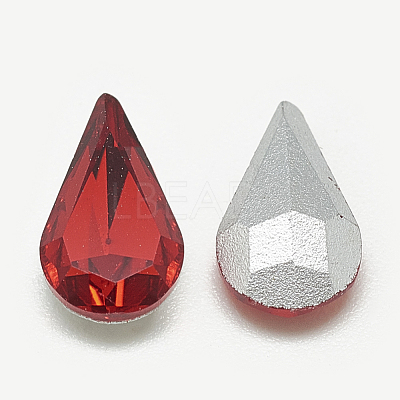 Pointed Back Glass Rhinestone Cabochons RGLA-T082-5x8mm-07-1