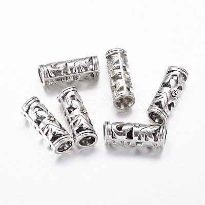 Tibetan Style Hollow Tube Beads LS-LF10482Y-1