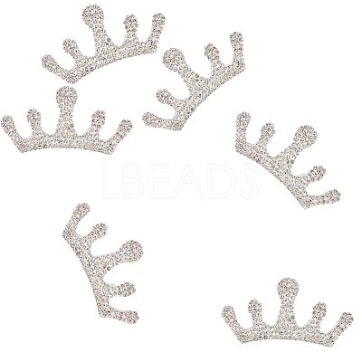 Crown Self Adhesive Rhinestone Appliques DIY-WH0349-70-1