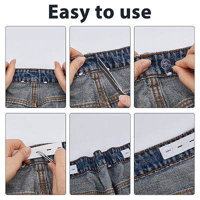 2 Bags Polyester Elastic Waist Tightener FIND-DC0008-46A-1