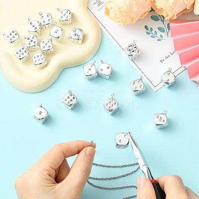 Plating Acrylic Pendants OACR-CJC0005-05-1